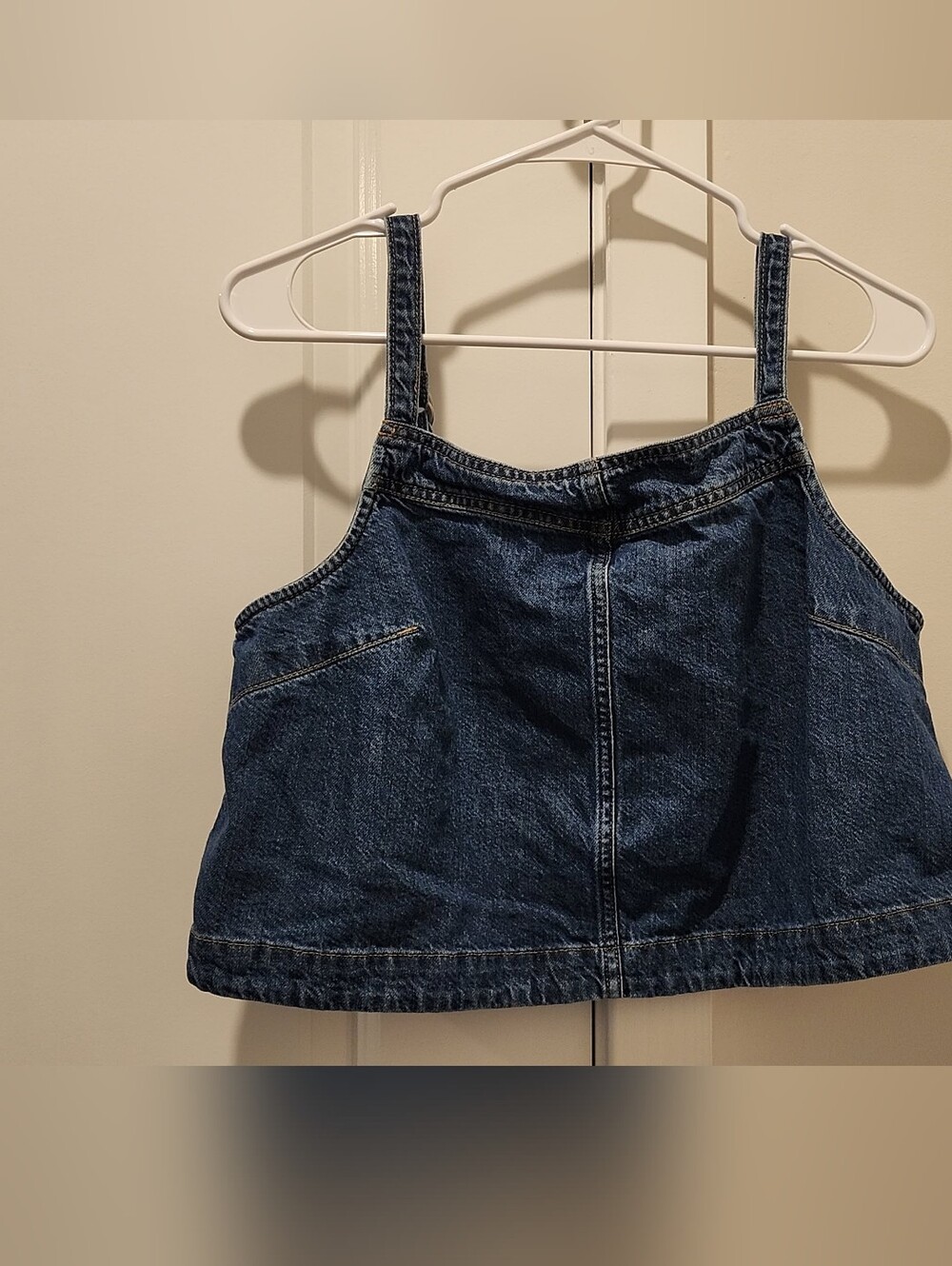 GAP Denim Tank Top in Dark Blue